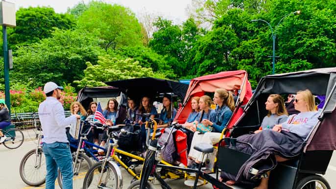 new york city private central park pedicab tour