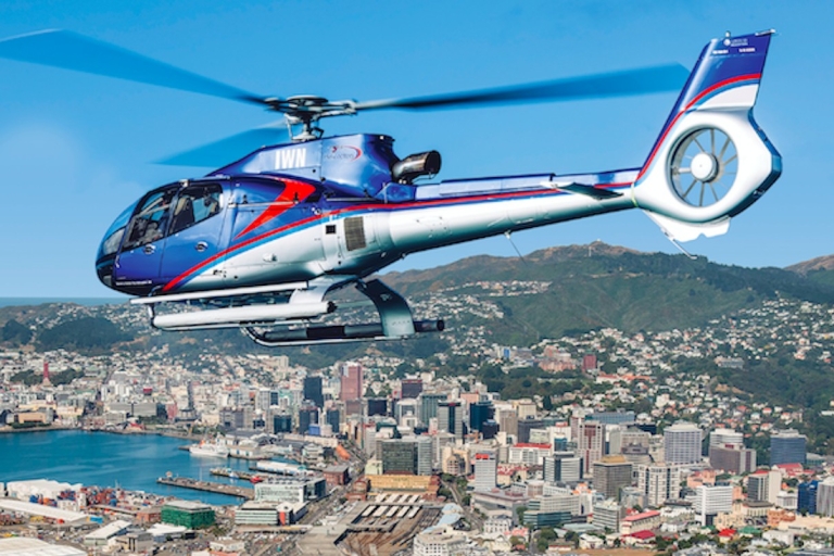 Wellington : Vol en hélicoptère dans le port