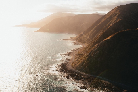 Wellington : Vol en hélicoptère de découverte de la côte sud pittoresque