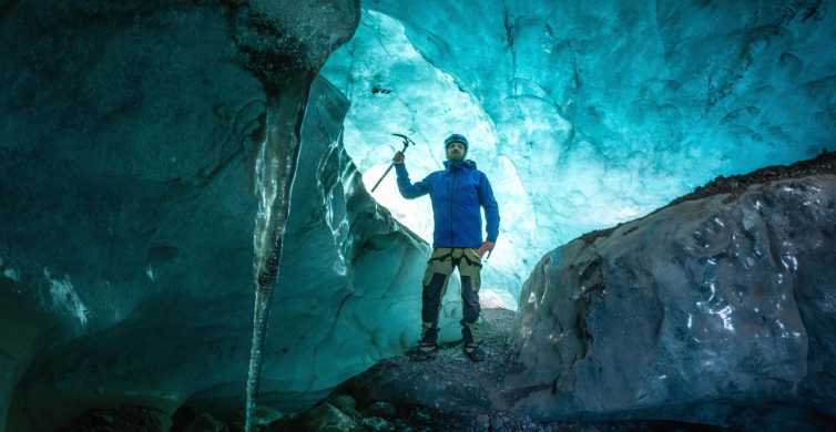 Skaftafell: Wycieczka do jaskini lodowej i wędrówka po lodowcu