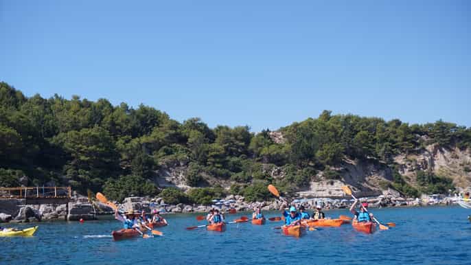 rhodes 2day sea kayaking and hiking combo activity