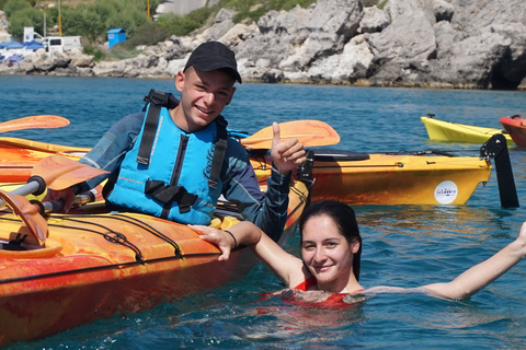 Rhodes: activité combinée de kayak de mer et de randonnée de 2 joursTour avec transferts à l'hôtel