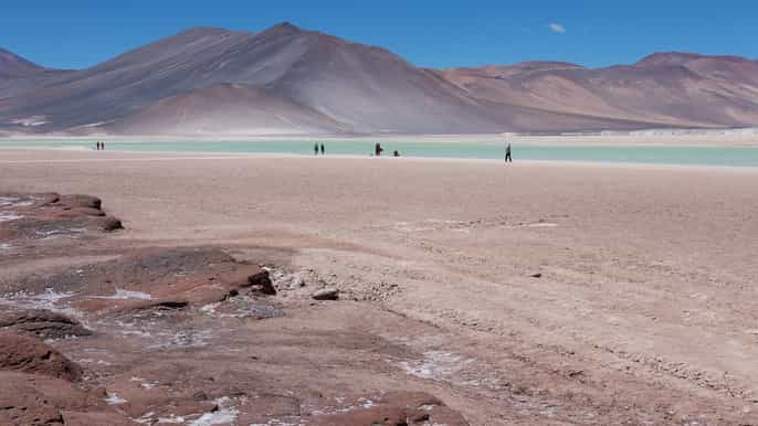 from atacama salt flats altiplanic lagoons piedras rojas