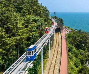 Busan: Bilhete para o comboio cápsula Blue Line Park Sky