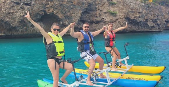 Curaçao: 30-Min Easy Water Bike Ride with Turtle Viewing