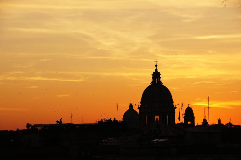 Rome: Sunset Piazza Sightseeing met AperitivoRondleiding in het Italiaans