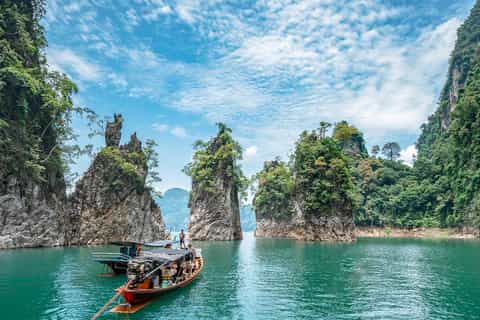 Cheow Lan Lake & Coral Cave Tour with Kayaking