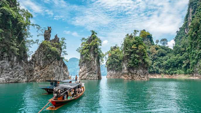 cheow lan lake coral cave tour with kayaking