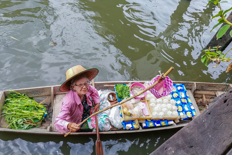 Desde Bangkok: Damnoen Saduak y mercado del tren en españolTour en grupo: Narai Hotel