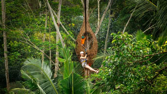 ubud halfday zipline and jungle swing adventure