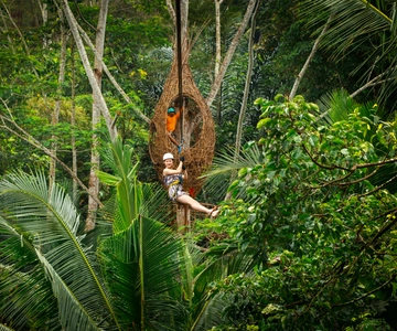 Ubud: Half-Day Zipline and Jungle Swing Adventure