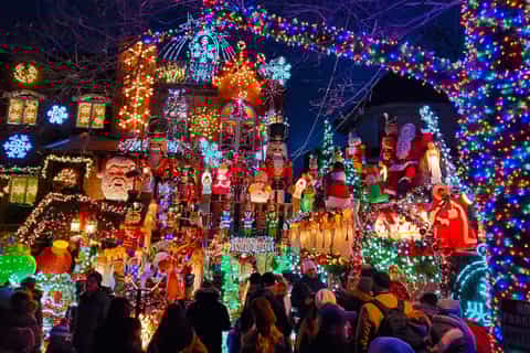 Från Manhattan: Dyker Heights julbelysning - busstur (4 tim)