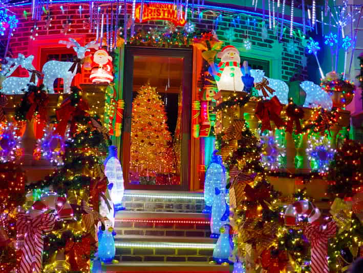 From Manhattan 4Hour Dyker Heights Holiday Lights Bus Tour GetYourGuide