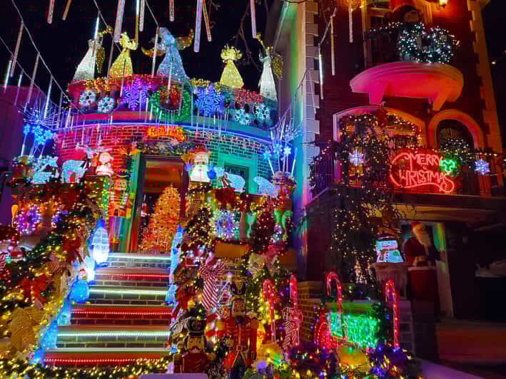 From Manhattan 4Hour Dyker Heights Holiday Lights Bus Tour GetYourGuide
