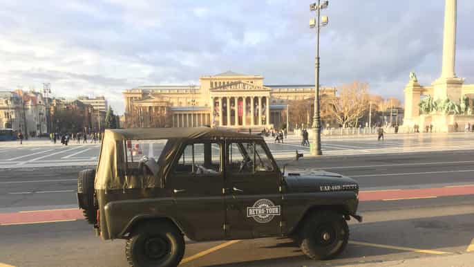 budapest tour di 3 ore con una jeep russa