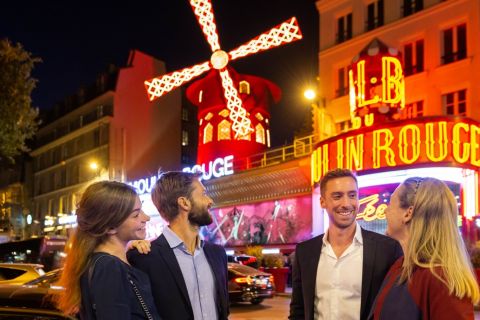 Paris : visite guidée en soirée et spectacle du Moulin Rouge