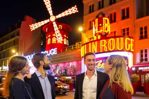 Paris Sightseeing Evening Tour & Moulin Rouge Show