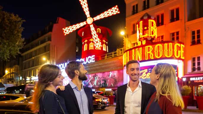 parigi tour serale e spettacolo al moulin rouge