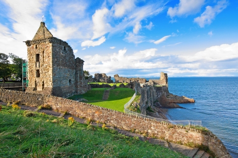 St Andrews, zamek Dunnottar i Falkland w j. hiszpańskim