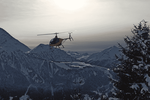 chamonix survol en hélicoptère ultraléger de chamonix