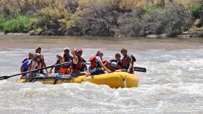 moab halfday rafting trip on colorado river