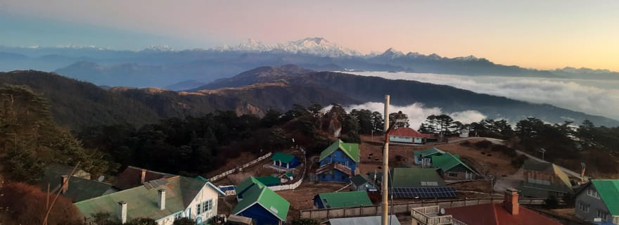 Darjeeling : randonnée d'une journée dans le parc national de Singalila. Sikkim.