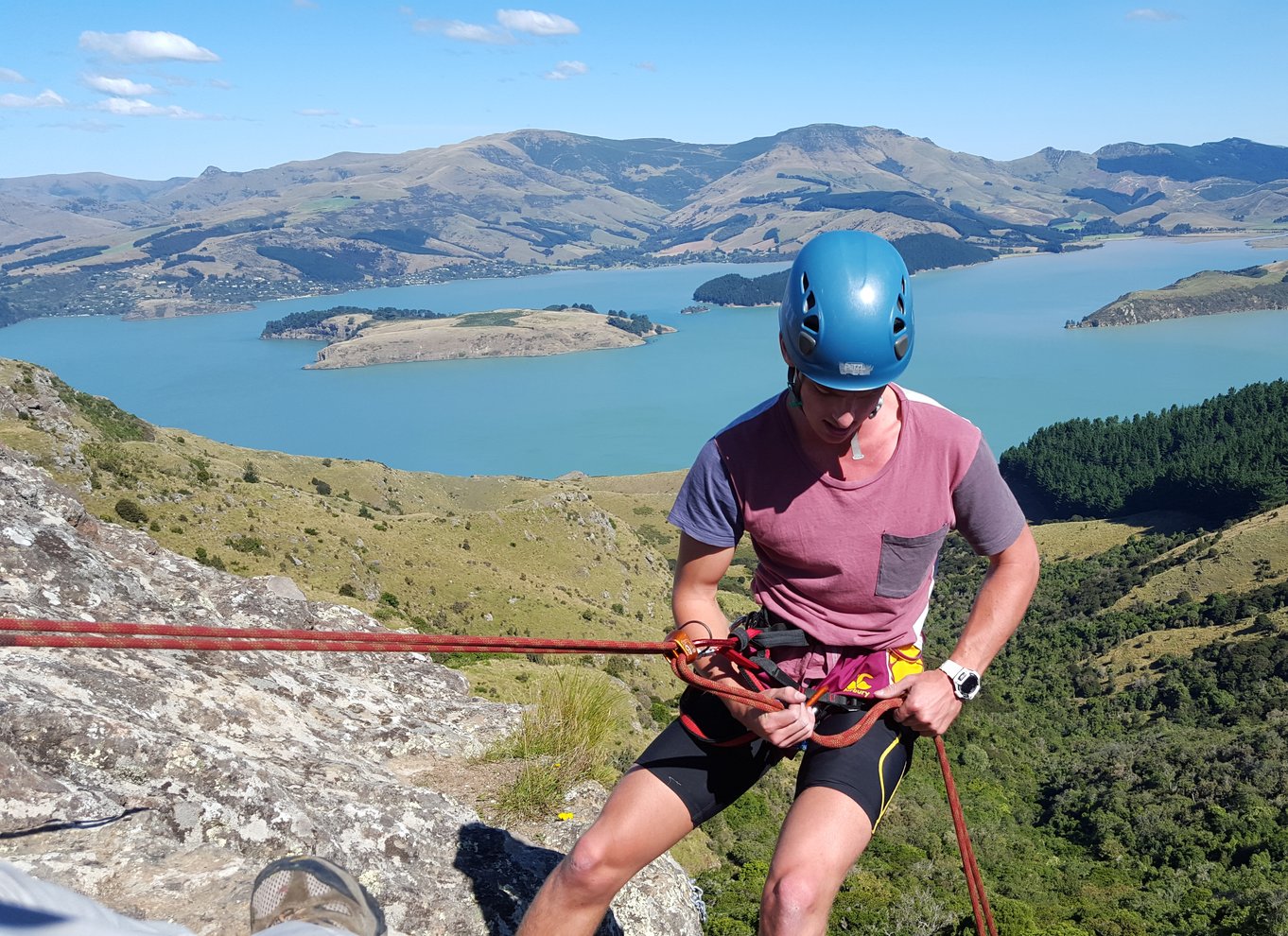 Christchurch: Klippeklatring med guide, frokost og transport