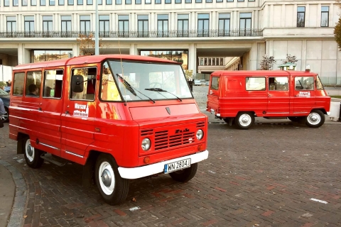 Warsaw: Behind the Scenes City Tour przez Retro Minibus