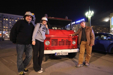 Warschau: WWII Private Tour mit dem Retro Minibus