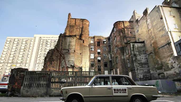 warsaw wwii private tour by retro minibus