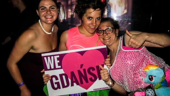gdansk pub crawl with complimentary drinks