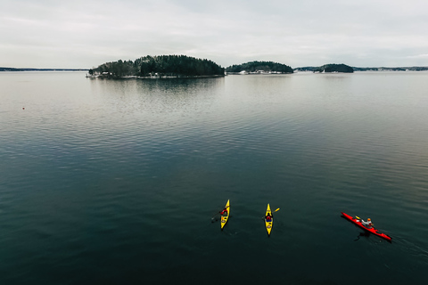 Stoccolma: Kayak invernale, Fika svedese e sauna caldaTour invernale in kayak