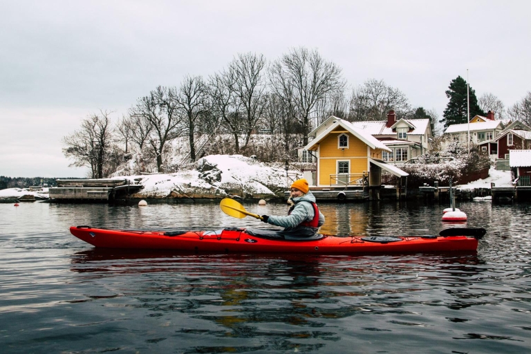 Stockholm: 3-stündiges Winter-Kajak- und Fika-Erlebnis