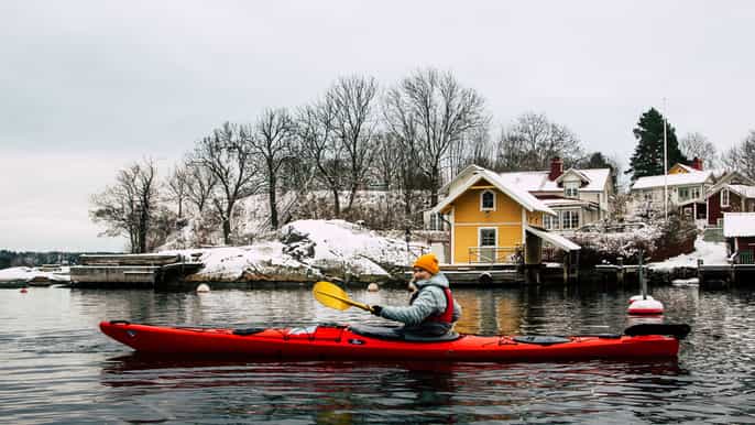 stockholm winter archipelago kayaking experience