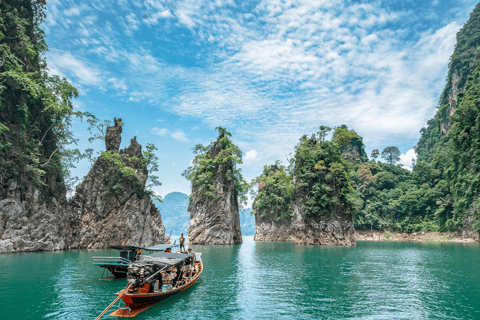 From Khao Lak: Khao Sok Lake Sightseeing with Kayaking