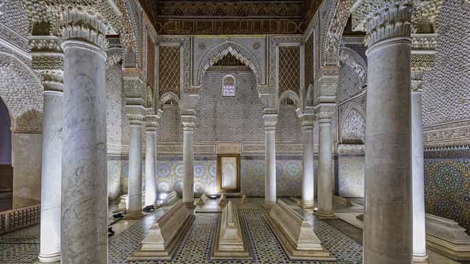 bahia badii palaces saadian tombs skiptheline tour