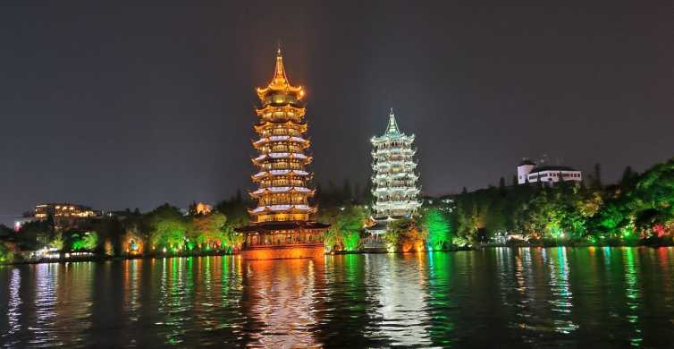 Guilin: crociera serale dei quattro laghi con transfer a/r