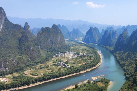 Guilin Li River Cruise and Yangshuo Countryside Tour Cruise and Tour with Cuiping Hill Sunset