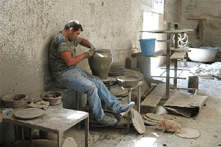 Visite du palais de Knossos et de la poterie du village