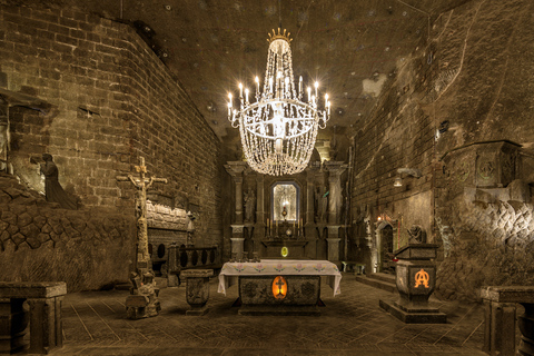 From Krakow: Wieliczka Salt Mine Tour with Guide From Krakow: Wieliczka Salt Mine Tour in English