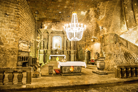 From Krakow: Wieliczka Salt Mine Tour with Guide From Krakow: Wieliczka Salt Mine Tour in English