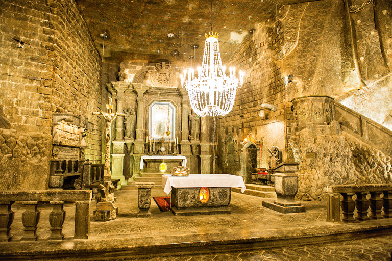 From Krakow: Wieliczka Salt Mine Tour with GuideTour in English with Hotel Pickup