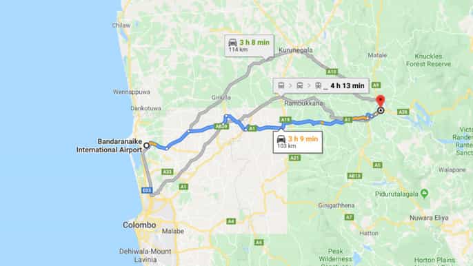 colombo colombo airport (cmb) and kandy city transfer