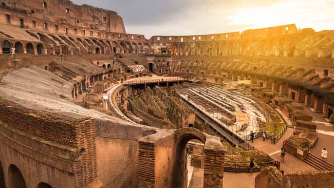rome full colosseum experience with arena floor