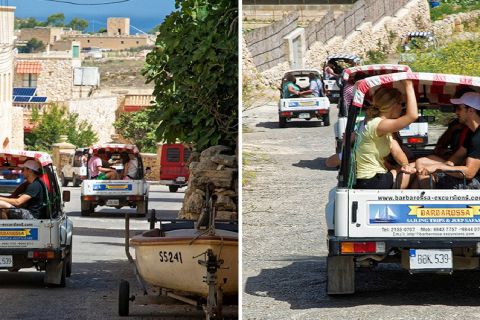 Gozo: safari in jeep con pranzo e transfer in motoscafo da Malta