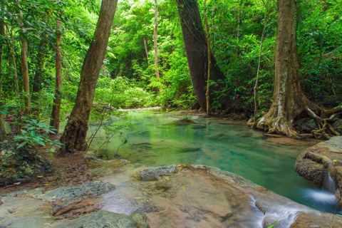 From Bangkok: Kanchanaburi and Erawan National Park Day Trip Small Group With Transfers