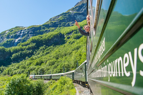 Bergen: tour guidato di un giorno, crociera sul Nærøyfjord e ferrovia di FlåmBergen: tour guidato di un giorno intero al Naeröyfjord e alla ferrovia di Flåm