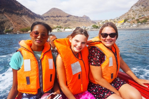 From Praia: Boat Trip, Snorkeling, Cave & BBQ on the Beach Shared Group Tour