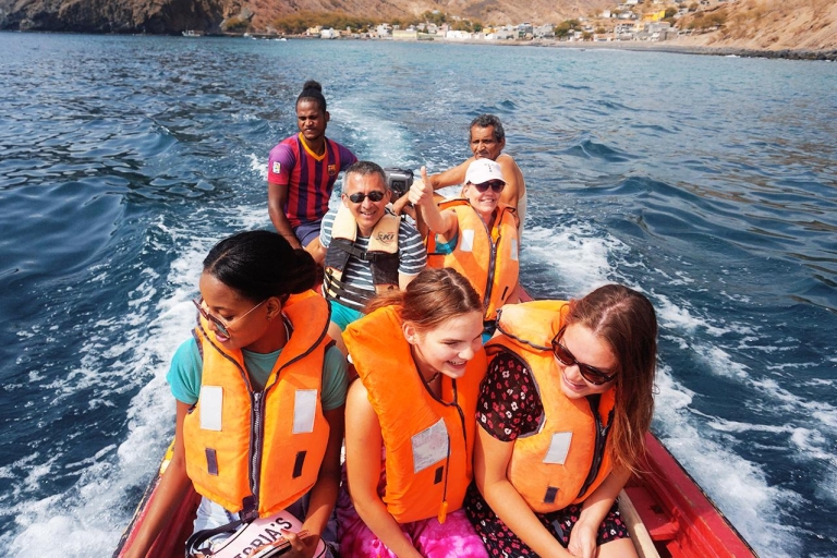 From Praia: Boat Trip, Snorkeling, Cave & BBQ on the Beach Shared Group Tour