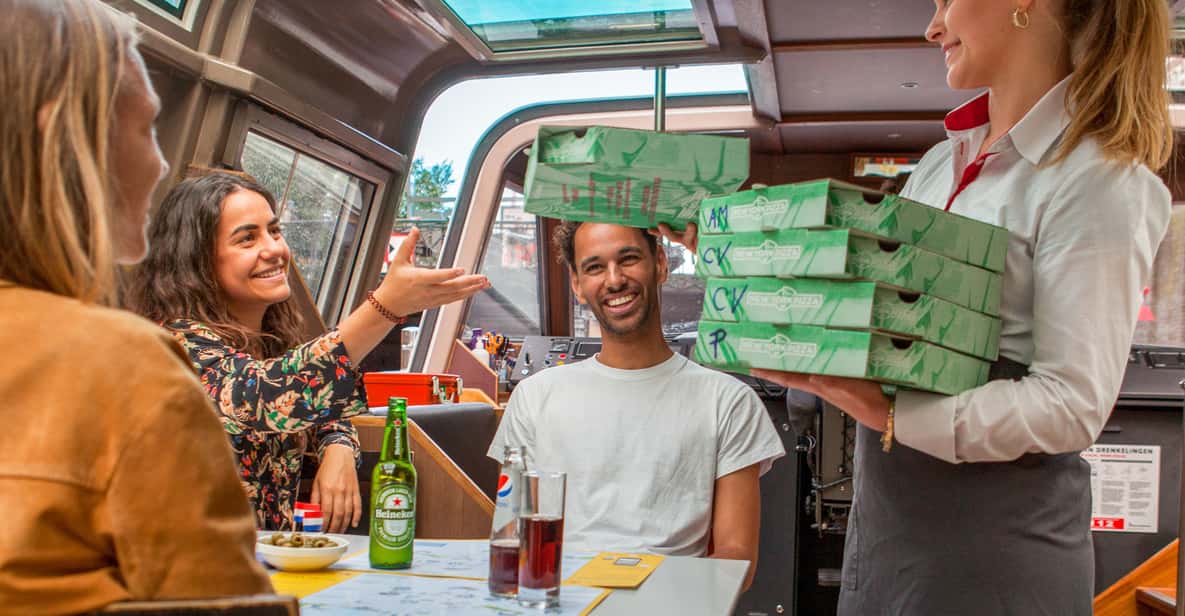 Afbeelding 1 van Amsterdam: Pizza rondvaart door de grachten